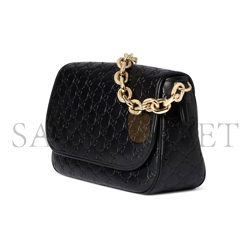 GUCCI GG EMBLEM MEDIUM SHOULDER BAG 848882 (28*17*9cm)